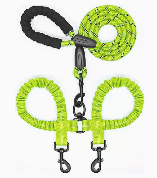 Reflective Two-Dog Multi-Function Leash wholesale OEM pet product