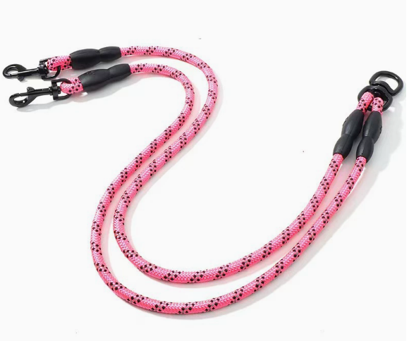 Reflective Two-Dog Multi-Function Leash wholesale OEM pet product