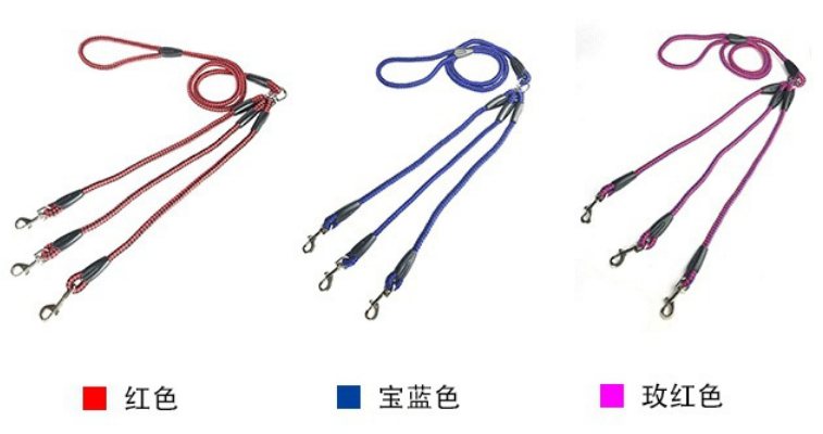 Three-Dog Multi Lead wholesale OEM pet product