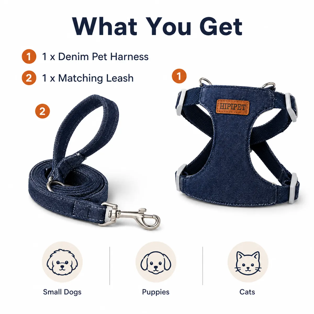 Denim Dog Leash wholesale product image 5