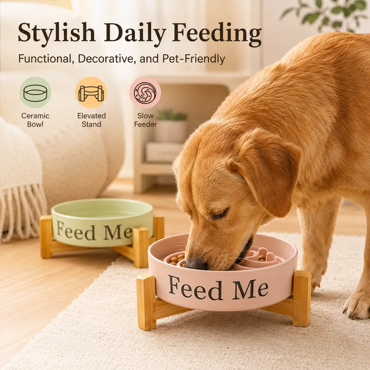 Ceramic Slow Feeder Bowl wholesale product image 6