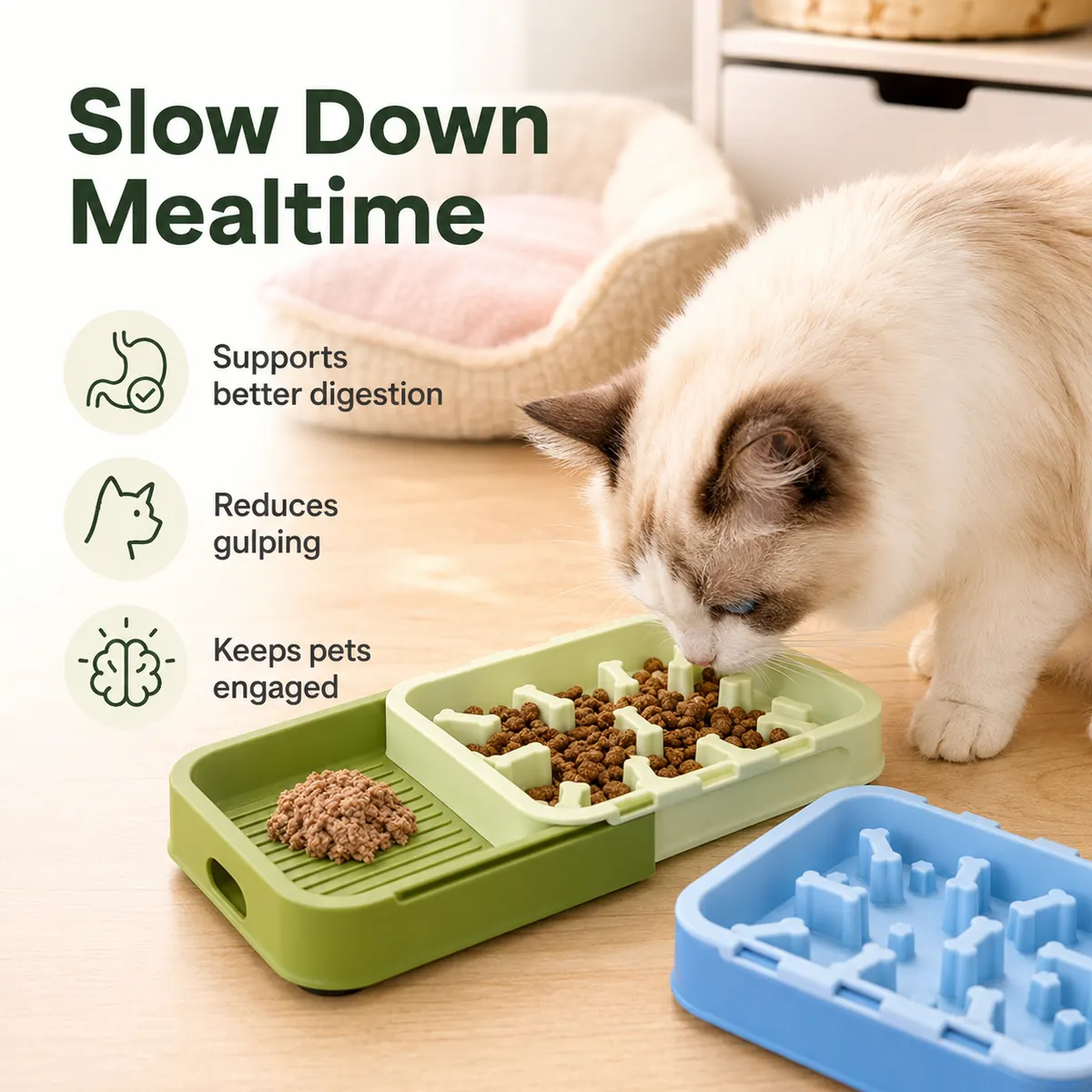 Divided Slow Feeder Bowl wholesale product image 5