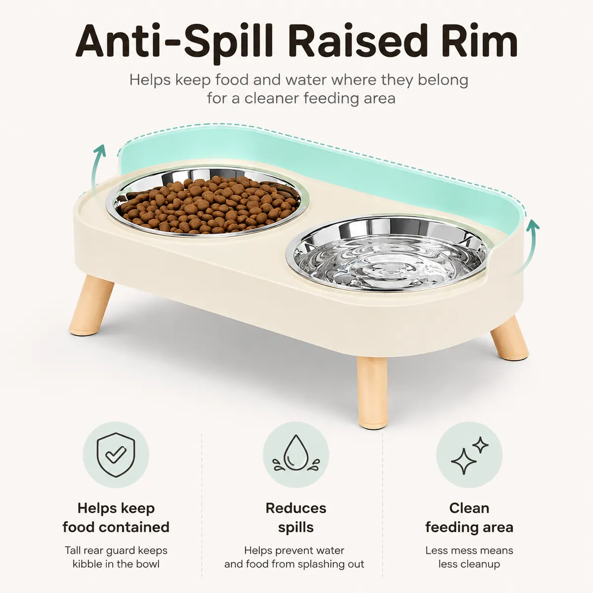 Stainless Steel Double Pet Bowl wholesale product image 2