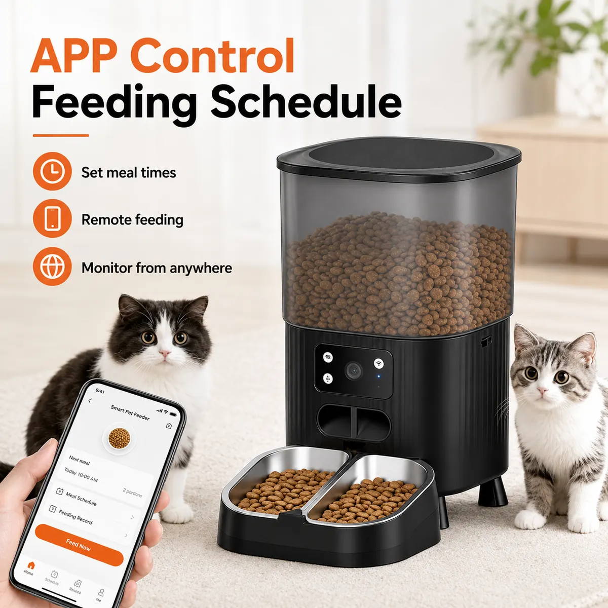 Black Smart Pet Feeder wholesale product image 2