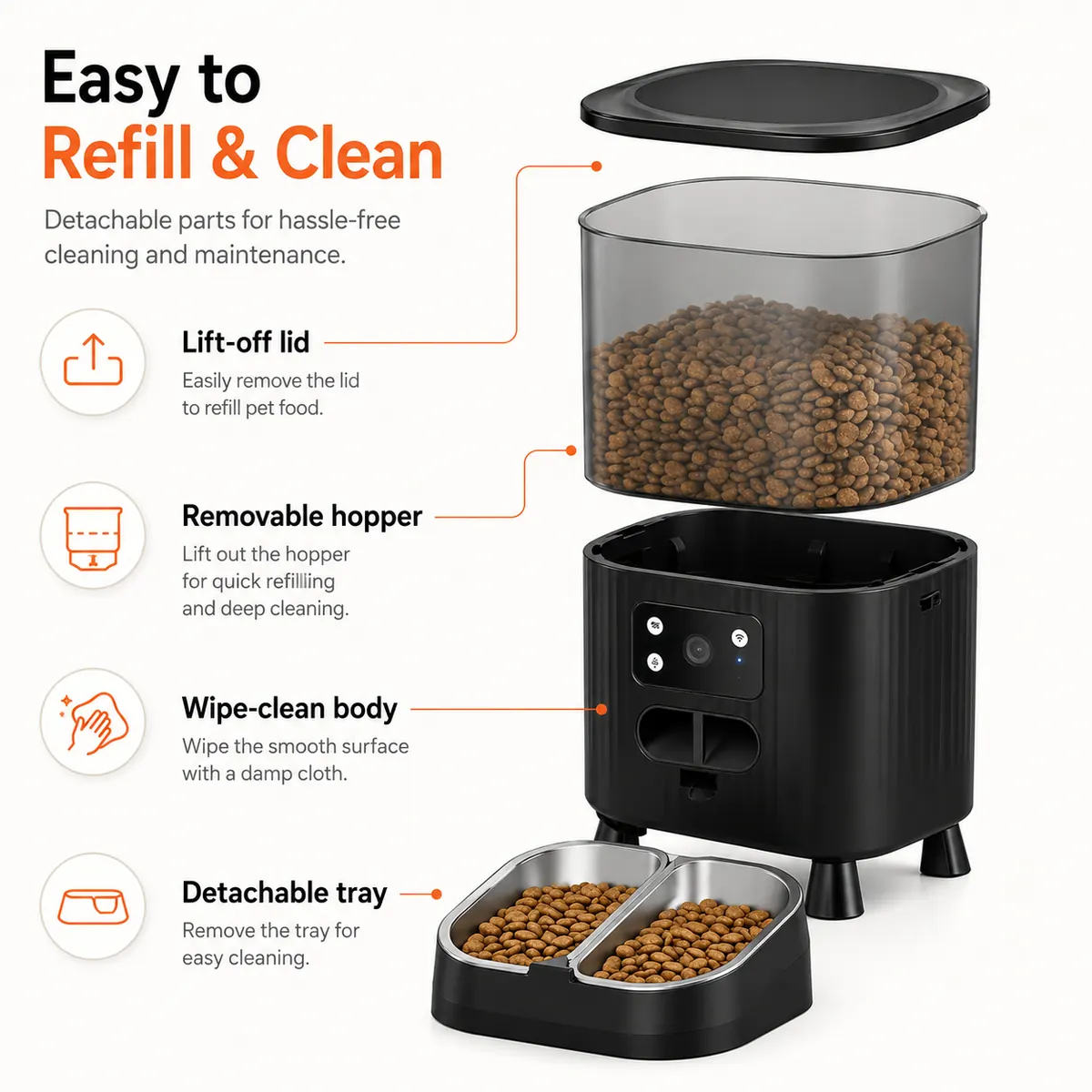 Black Smart Pet Feeder wholesale product image 5