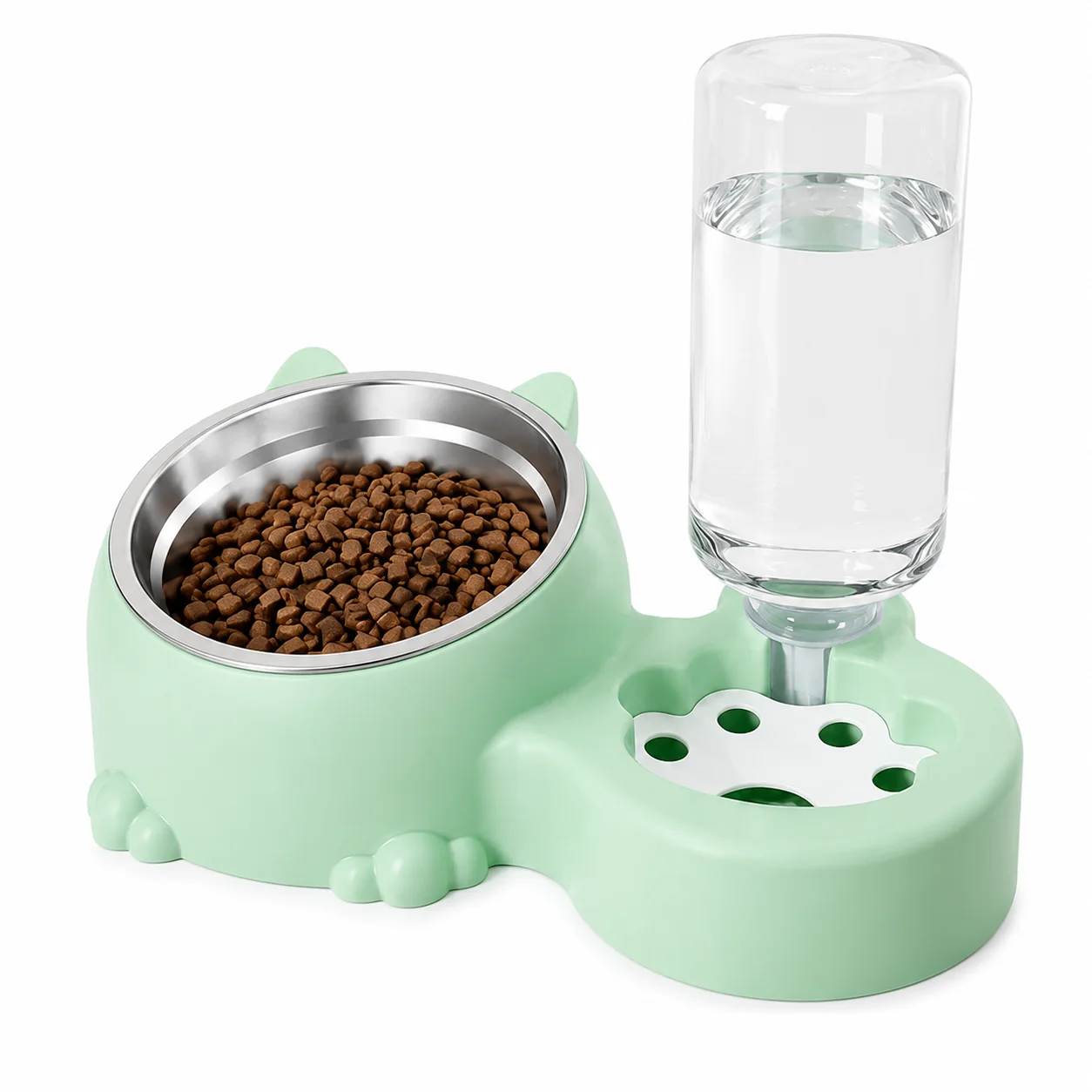 Paw-Shape Food and Water Feeder wholesale OEM pet product