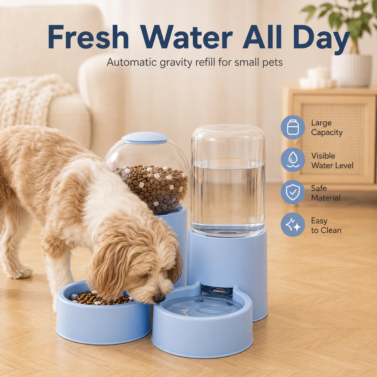 Pet Food and Water Dispenser Set wholesale product image 4