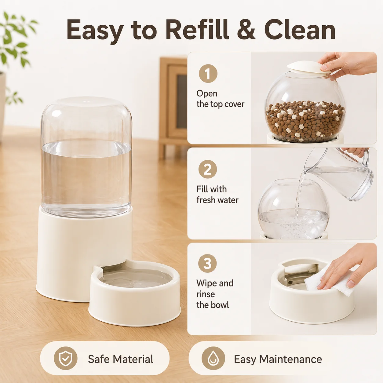 Pet Food and Water Dispenser Set wholesale product image 6