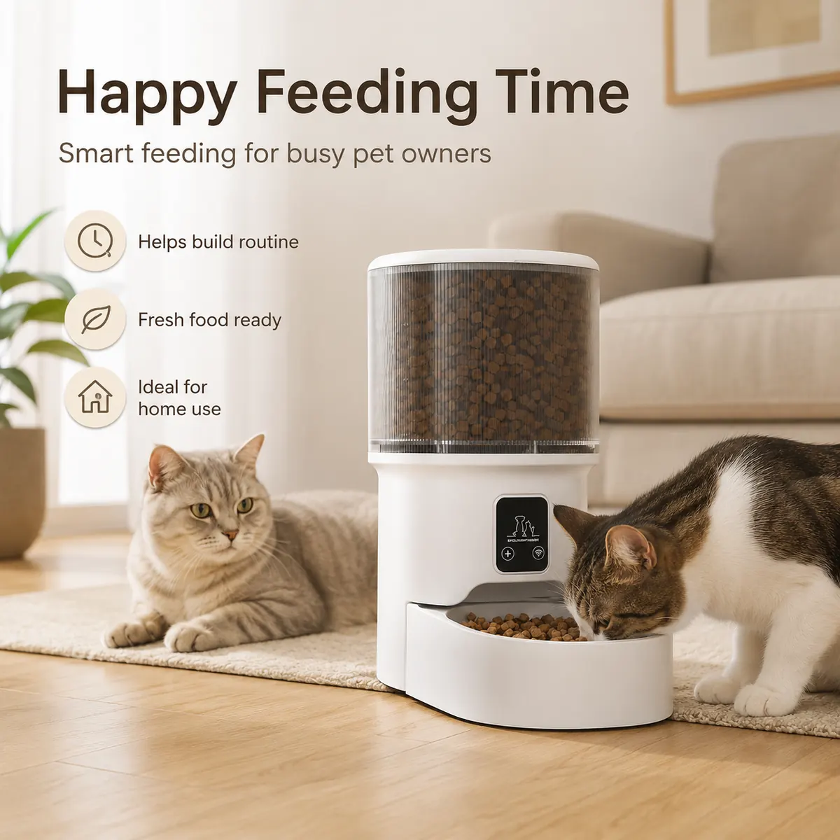 White Smart Pet Feeder wholesale product image 6