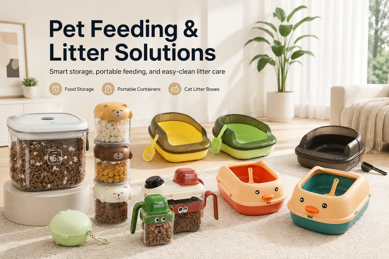 Pet food storage containers wholesale category