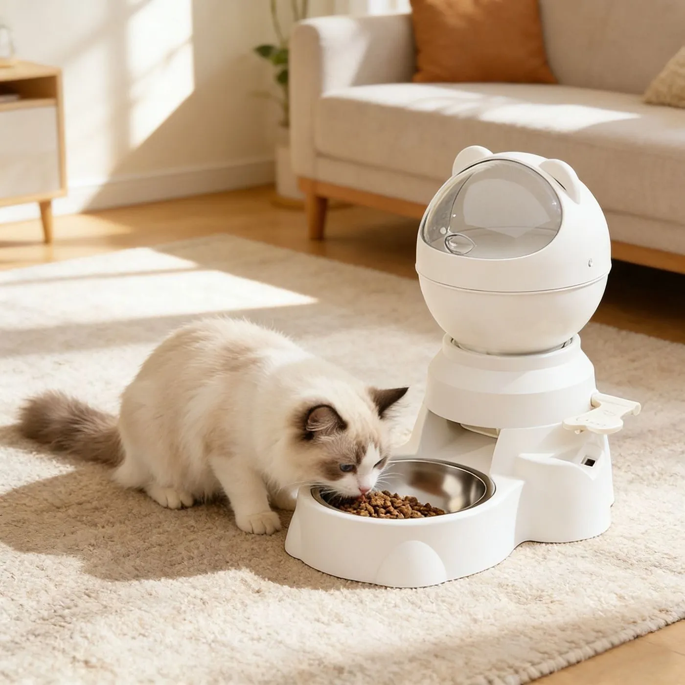 Automatic pet feeder and cat for wholesale pet supplies buyers